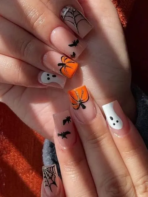 pumpkin nails