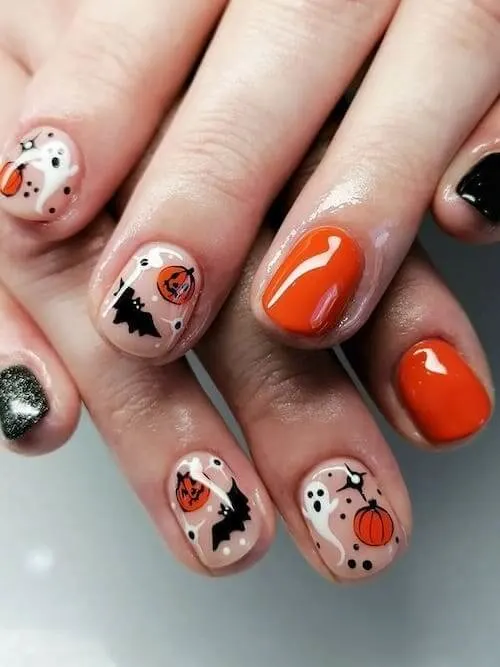 pumpkin nails