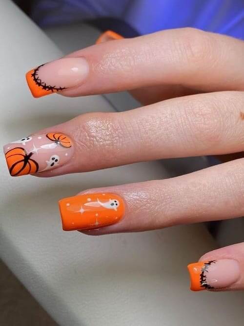 pumpkin nails