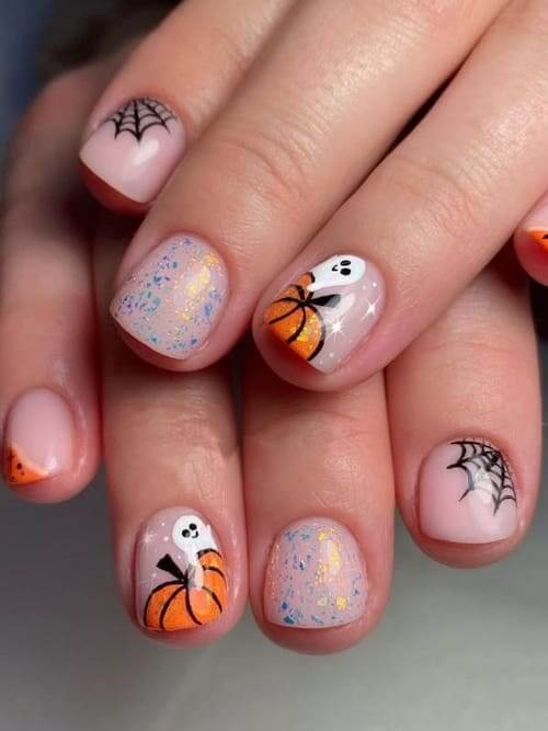 pumpkin nails