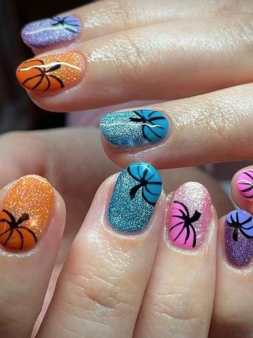 pumpkin nails