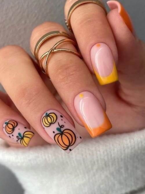 pumpkin nails