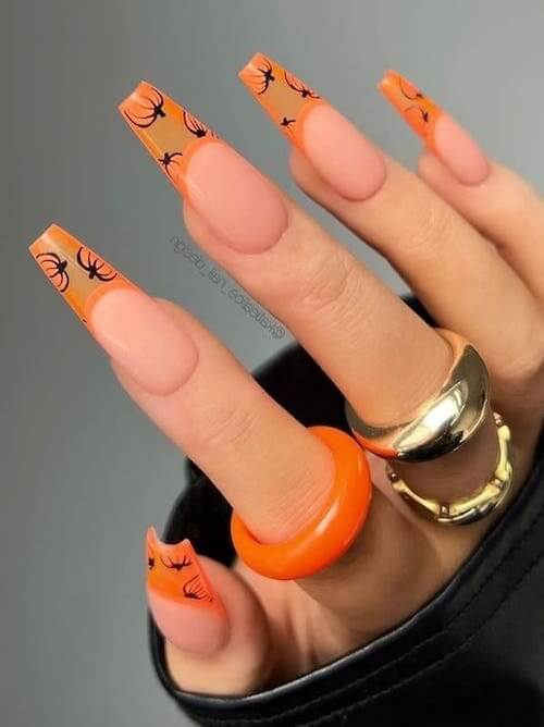 pumpkin nails