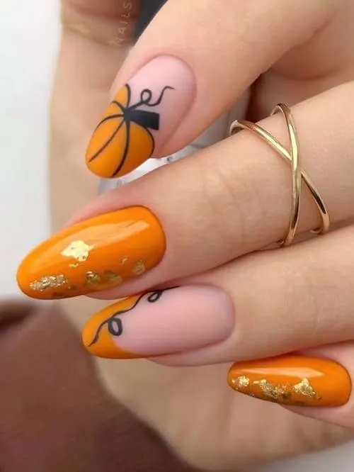 pumpkin nails