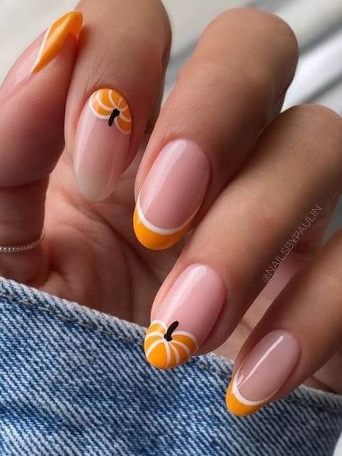 pumpkin nails