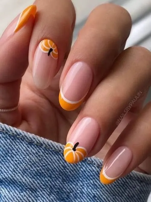 pumpkin nails