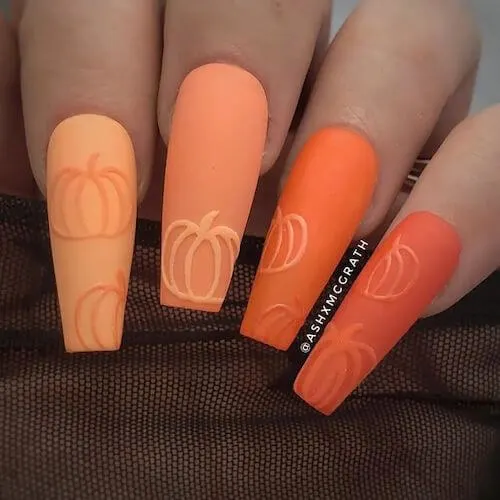 pumpkin nails