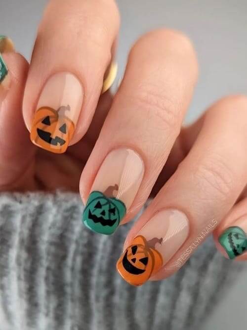 pumpkin nails