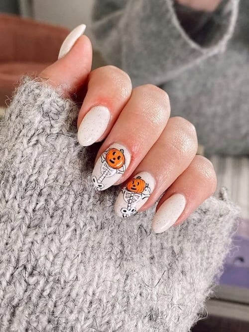 pumpkin nails