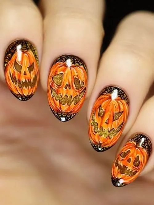 pumpkin nails