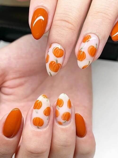 pumpkin nails
