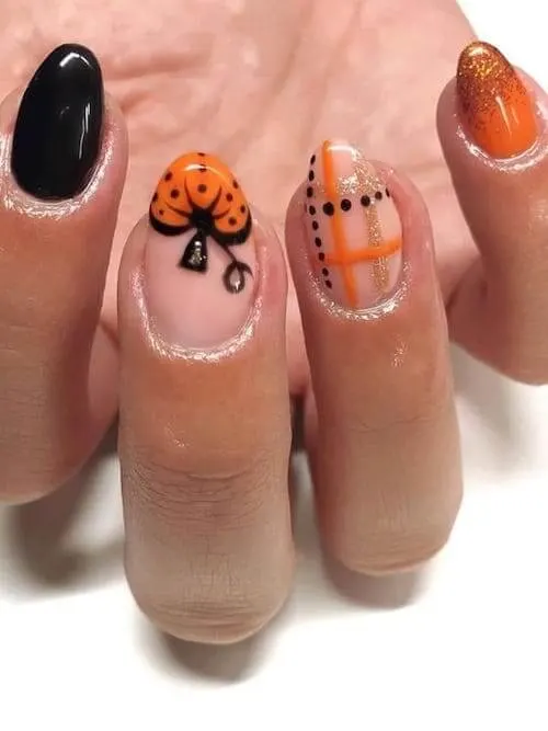 pumpkin nails