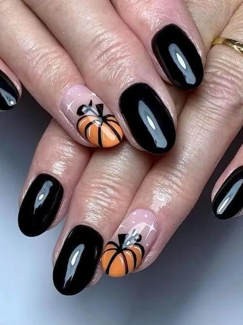 pumpkin nails