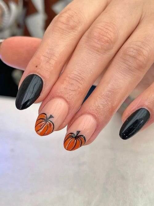 pumpkin nails