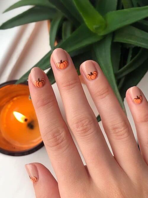 pumpkin nails