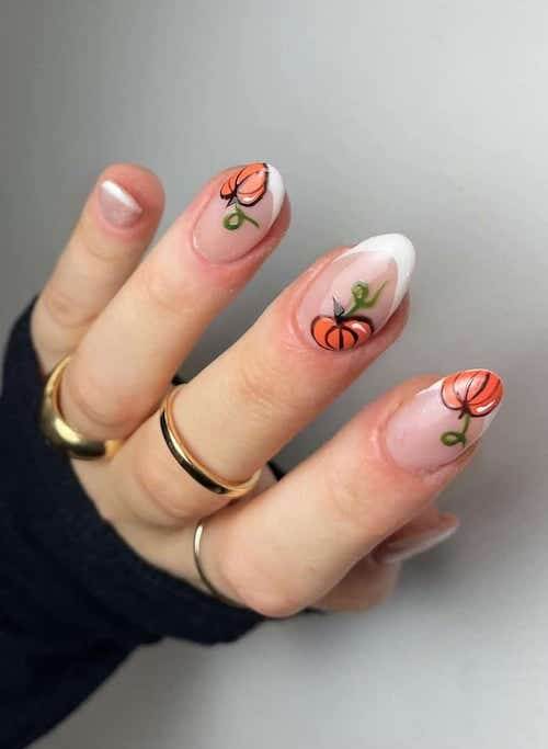 pumpkin nails