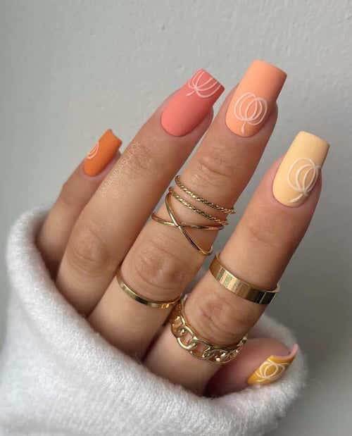 pumpkin nails