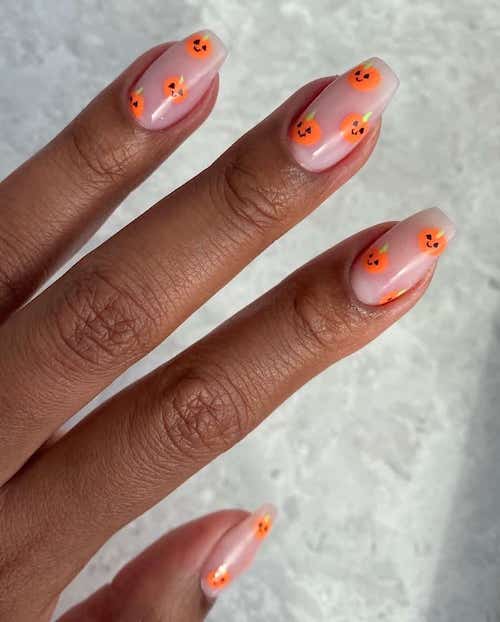 pumpkin nails