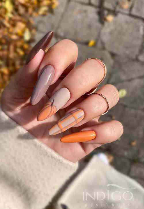 pumpkin nails