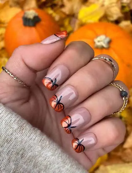 pumpkin nails