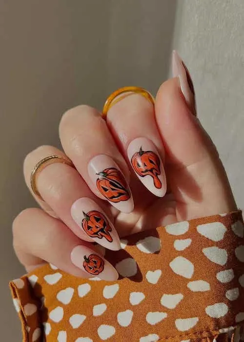 pumpkin nails