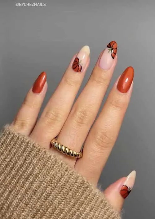 pumpkin nails