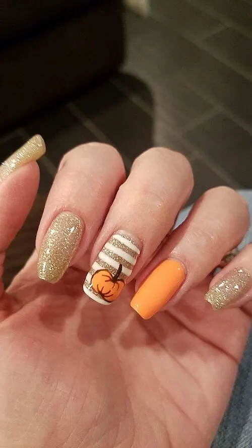 pumpkin nails