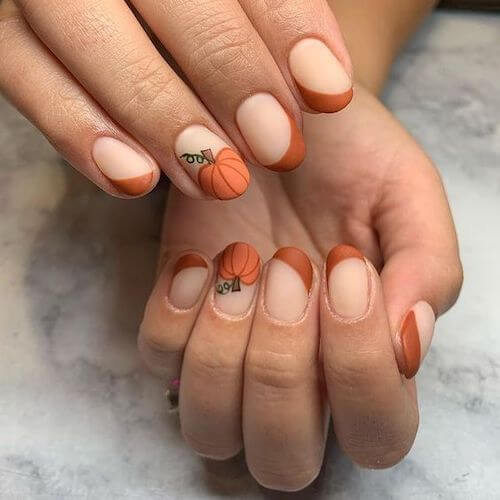 pumpkin nails