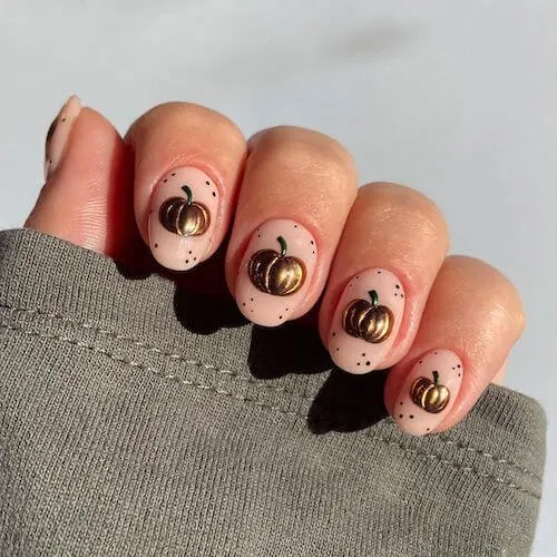 pumpkin nails