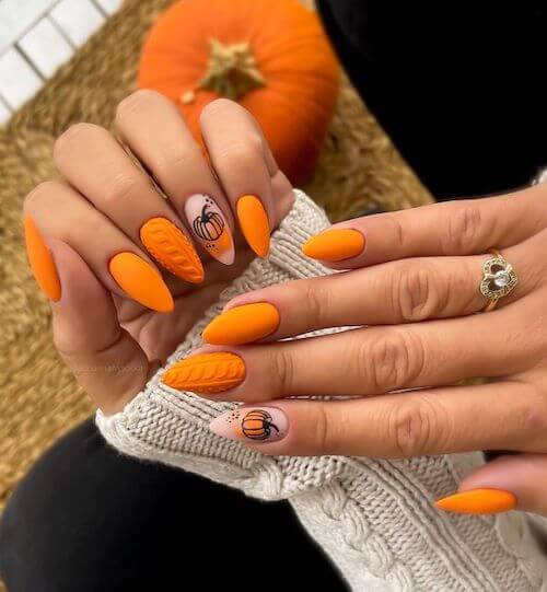 pumpkin nails