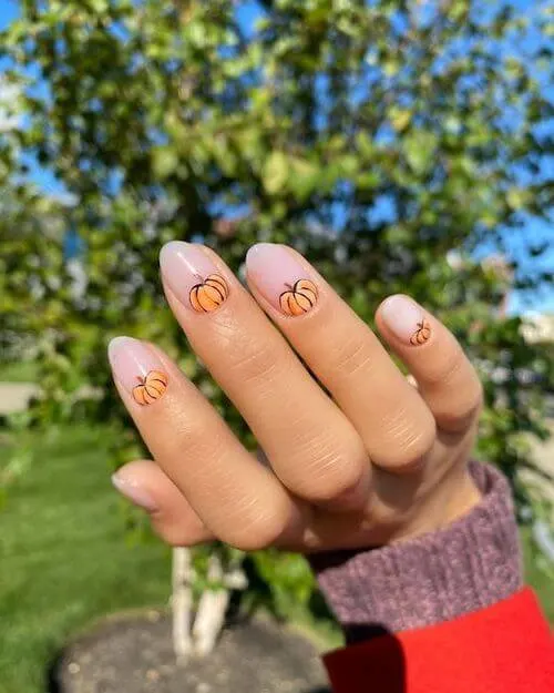 pumpkin nails