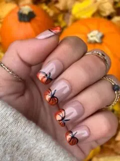 pumpkin nails ideas