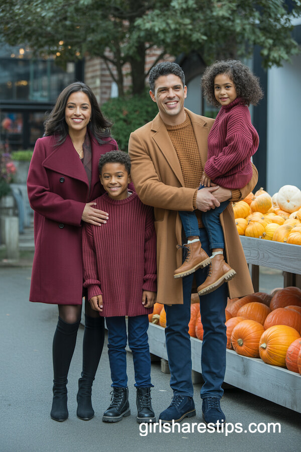 Stylish Burgundy and Rust Coats