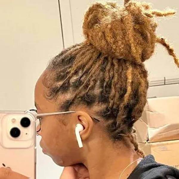 High Loc Bun