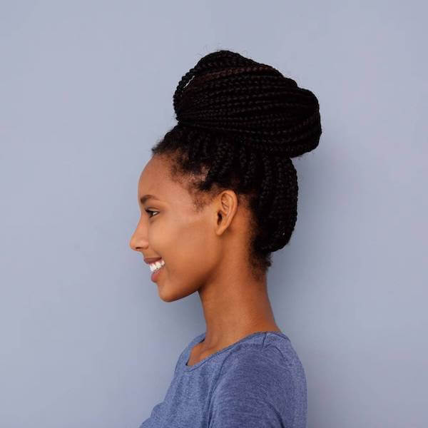 High Braided Bun