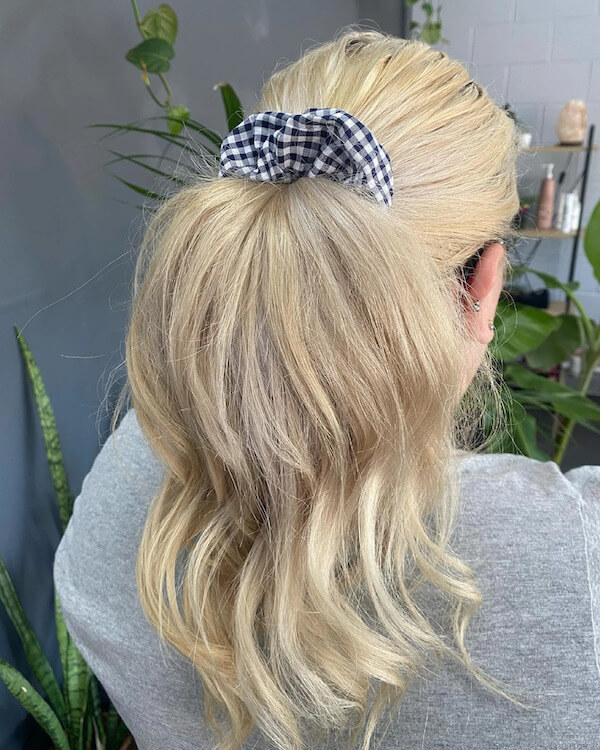 Low Ponytail with Scrunchie