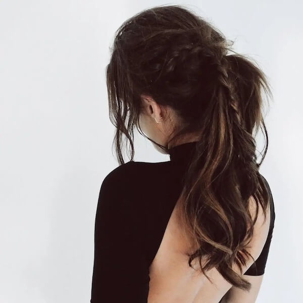 Textured Braided Ponytail