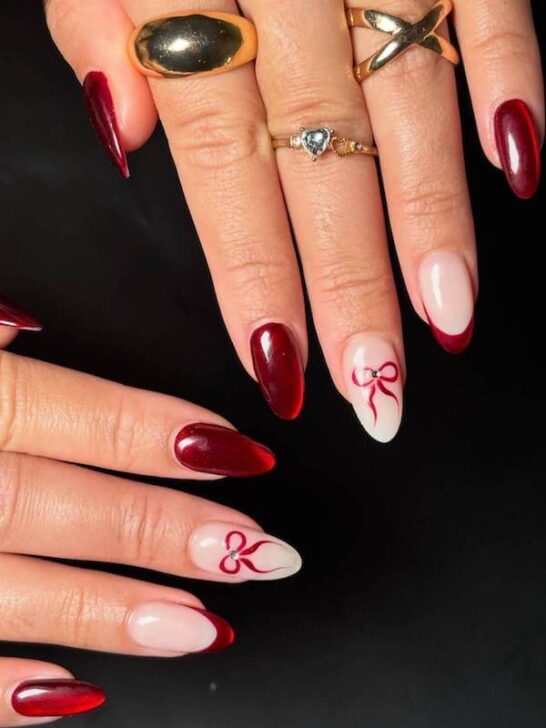 25 Stunning Red Cat Eye Nails That Will Make Your Tips Mesmerizing