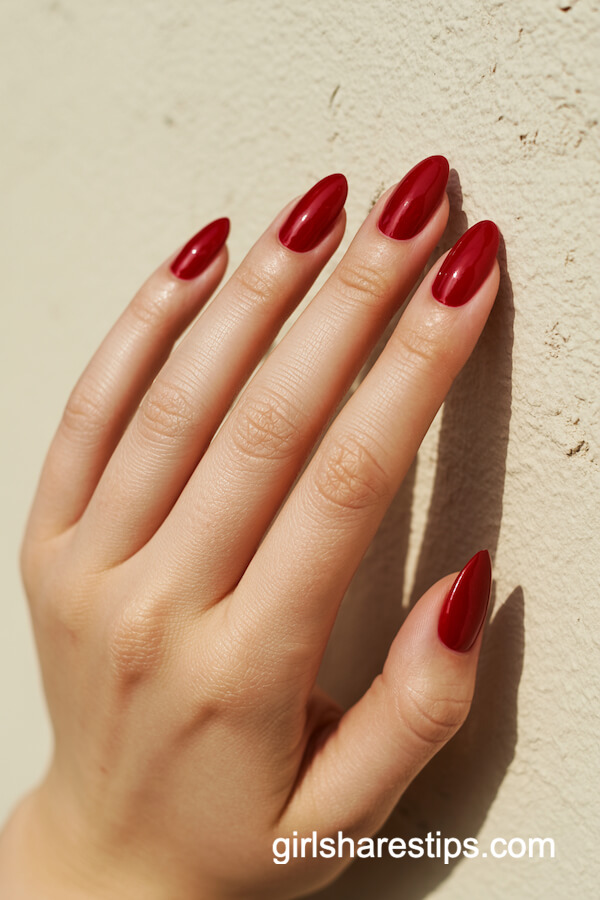 Glossy Crimson Almonds