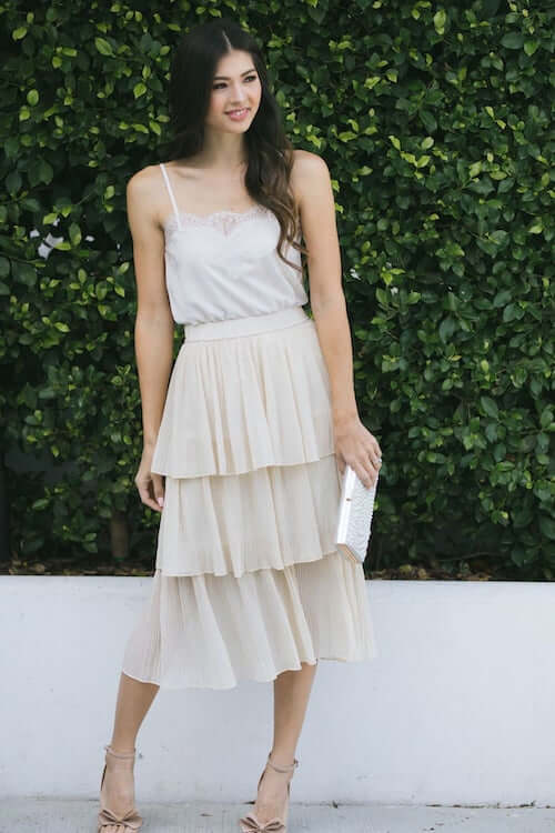 shirts to wear with tulle skirt