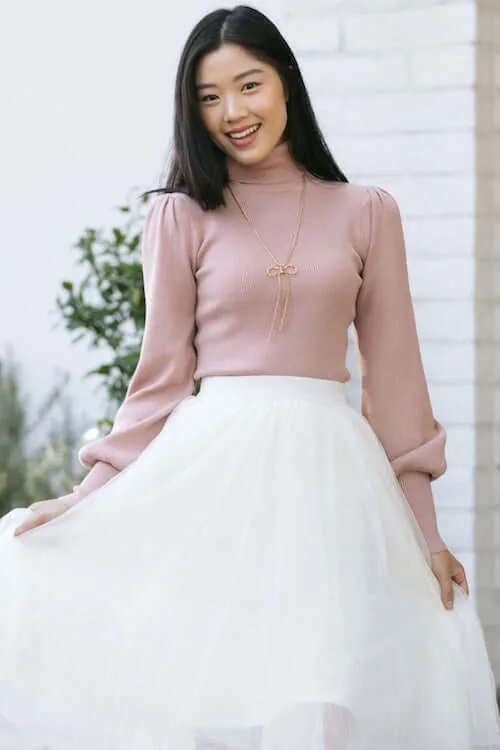 shirts to wear with tulle skirt