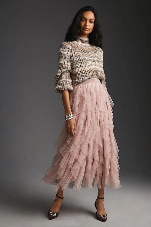 shirts to wear with tulle skirt