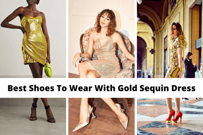30+ Best Shoes To Wear With Gold Sequin Dress [2024] What Color And