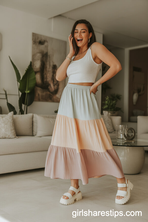 shoes to wear with long skirts