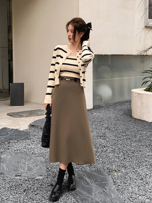 shoes to wear with midi skirts