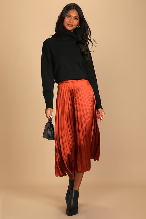 shoes to wear with midi skirts