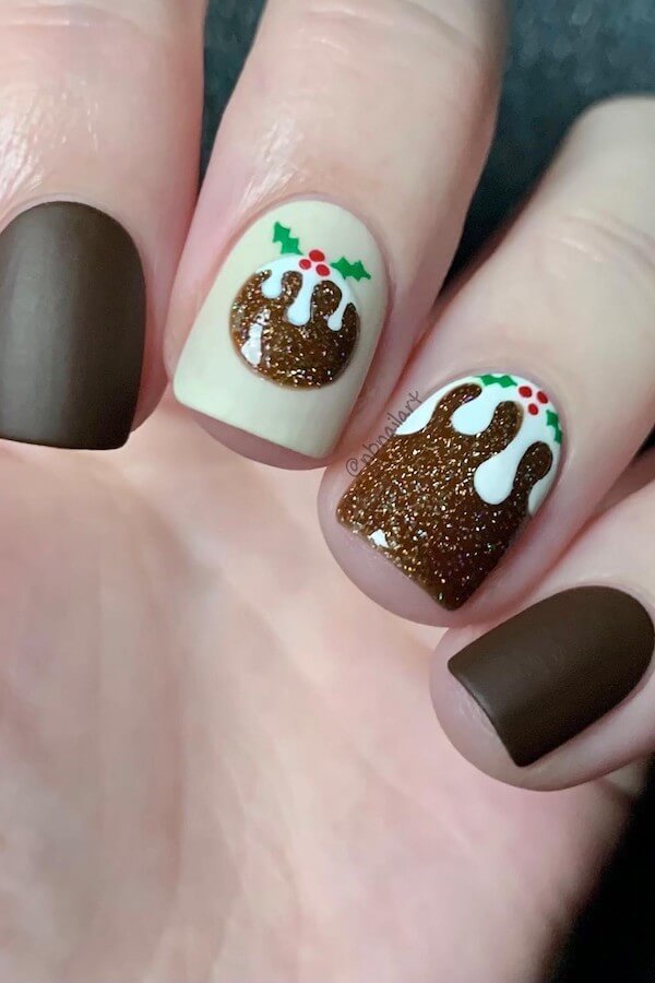 short Christmas nails