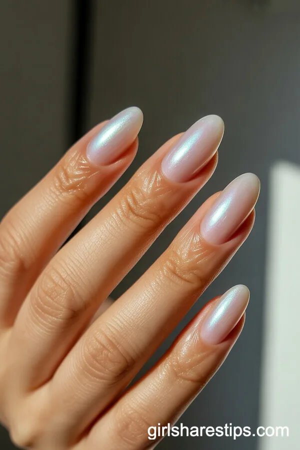 Pink and Silver Swirl Coffin Nails