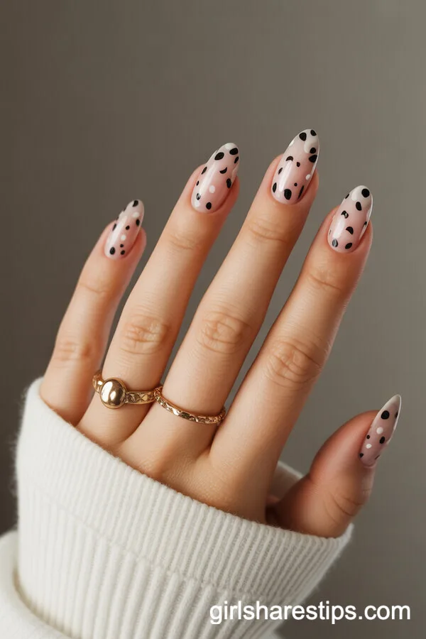 Ombre Gradient Squoval Birthday Nails