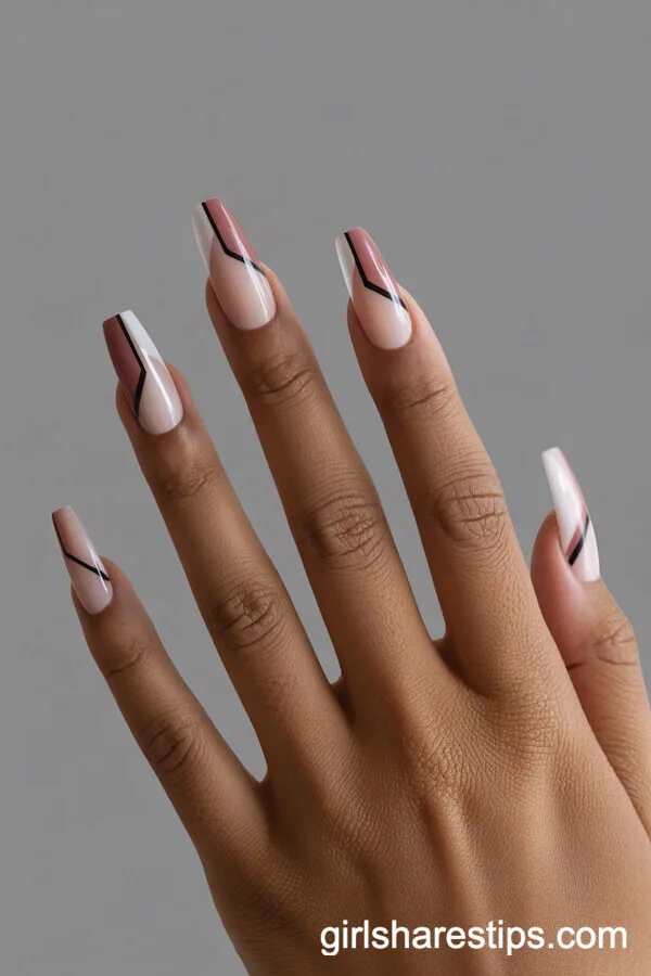 Coffin Nails with Geometric Negative Space
